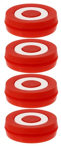 iplusmile 4 Pezzi Ammortizzatori Silicone Rosso per Racchetta da Tennis Smorzatore Vibrazioni per Tutti i Modelli Riduce Shock e Protegge Gomito Accessori Tennis Resistenti e Facili da