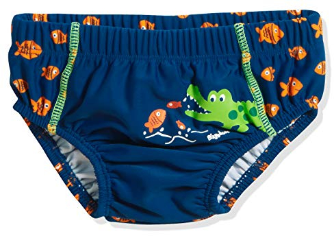Playshoes UV-Schutz Windelhose Unisex Kinder Badehose Schwimmhose Badebekleidung, Krokodil, 74/80