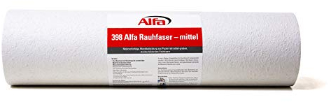 Alfa 1x Rauhfaser 32 Körnung mittel 0,75 m x 125 m Rauhfasertapete mehrschichtig mit Struktur-Holzfasern