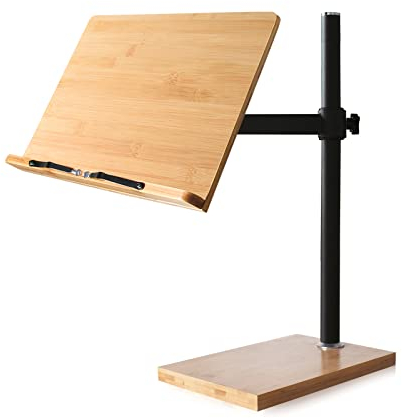 Wishacc Buchständer, extra groß, höhenverstellbar