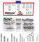 Hilitchi 122Pcs 304 Stainless Steel Clevis Pin and Clips Assortment Kit, Including 9 Styles M4 M6 M8 Single Hole Clevis Pin M1.5 M2 M3 Zinc Plated Steel Cotter Pin & R Clips Spring Retaining Hair Pins