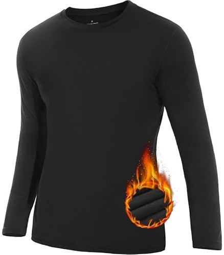 SIMIYA Mens Thermals Long Sleeve Undershirt Base Layer Long John Shirts