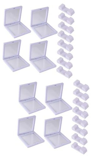 ABOOFAN 2 Stücke Set Pe Film Schmuck Lagerung Box Display Rahmen Schwimmende Für Halskette Armband