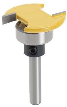 The Lord of the Tools 1/4 Inch Shank Top Bearing Slotting Milling Cutter Head 1-1/4 Cutting Diameter 5/32 Cutting Height Suitable for Cutting Composite Plywood Laminates