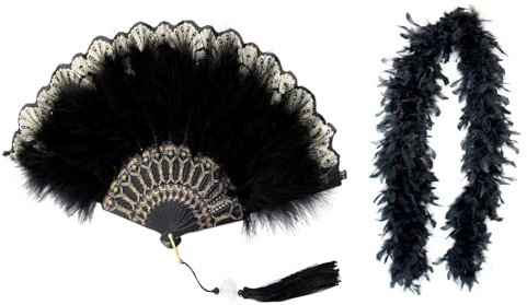 KarnevalsTeufel Federboa Einfarbig Federdichten Wählbar Länge Ca. 1,70m Federstola Federschal Kostüm Karneval 20er Jahre Charleston Burlesque Kuschelig