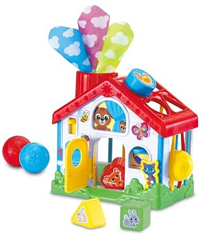 LeapFrog 4-in-1 Discovery House, Early Learning Toy for Preschoolers and Toddlers, Colours, Shapes, Sensory Exploration, Fine Motor Skills, For Ages 6, 12, 18 Months +, English Version