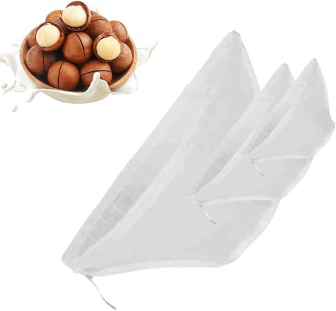 Sacchetto di frutta a guscio, sacchetto di panno per formaggio in maglia di nylon fine, borsa a rete per pressa vegetale, sacchetto per colino alimentare per ripieno di gnocchi, ripieno di verdure,