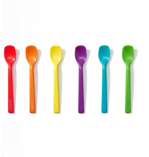 Small Silicone Stirring Spoon, Quiet and Reusable Espresso Coffee Stirrer, Mini Spatula, Jar Scraper for Sauce Seasoning and Yogurt