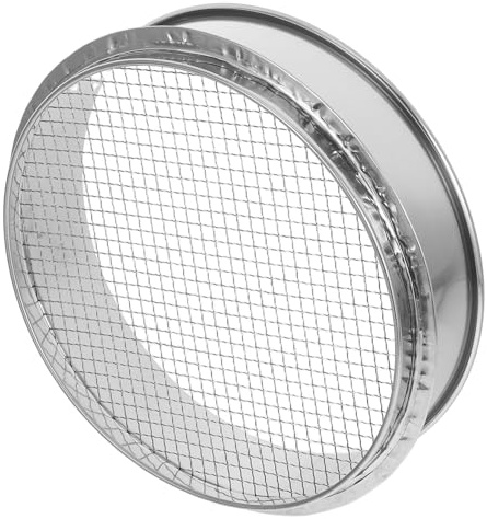 Sewroro Tamiz De Suelo De Acero Inoxidable para Jardinería Criba para Tierra Rocas Y Compost Malla Fina para Separar Partículas Uso En Jardín Bonsái Y Exterior