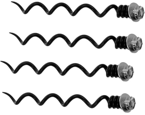 DECORNIJIA Lot de 4 Mèches Spirales Métalliques Robustes pour Tire-Bouchon Embouts de Rechange en Spirale Kit D’Accessoires Vin Solide Compatible Ouvre-Bouteille Outil de Réparation pour