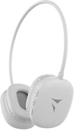 TECHMADE Mini Cuffie Wireless Bluetooth 5.4 Compatte e Leggere con Jack 3.5 mm, Audio Stereo, Controlli Integrati, USB-C, Portata 10 m (BIANCO)