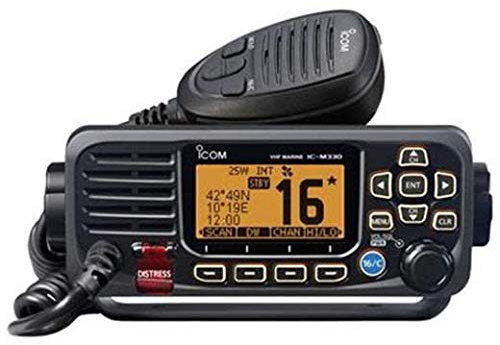 Icom Unisex M330GE Vhf Transceiver with Gps Receiver, Black