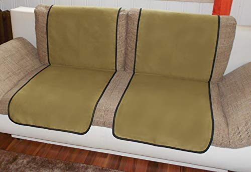 Holzdrehteile Sofaläufer Sesselläufer Überwurf Sesselschoner Schoner Läufer 47 x 170 Velour grün