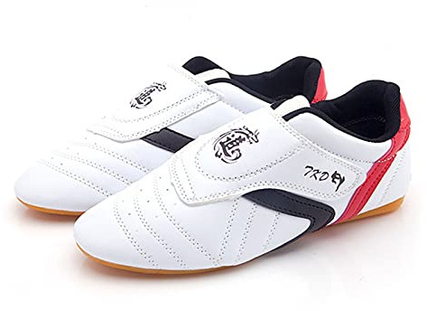 Taekwondo Skor, Lätta Skor Boxning Kung Fu TaiChi Kampsport Sneaker För Taekwondo, Boxning, Kung Fu Och Taichi (Color : White, Size : 33 EU)