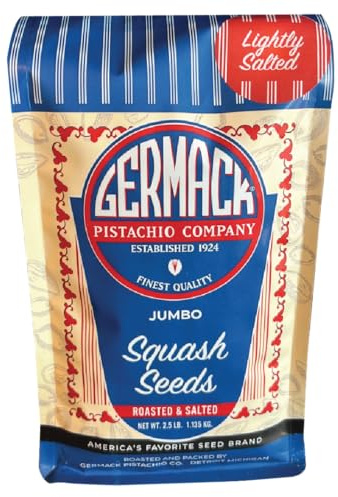 Germack® - Jumbo Squash Seeds - Roasted and Lightly Salted - In-Shell (2.5lb Signature Bag)