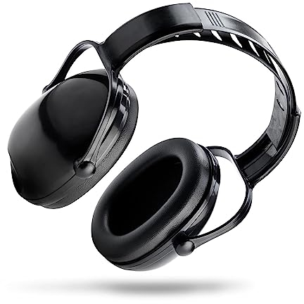 SonicShop BlackSpeeder Kapselgehörschutz – verstellbarer Lärmschutz Kopfhörer – dämpft Lärm & schützt Gehör – ideal für Schießsport & Jagd – Hörschutz Erwachsene und Kinder – Gehörschutz, Ohrenschutz