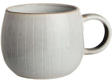 BUTLERS Tasse 330ml Keramik Geschirr -HENLEY- dickwandiges Tassen Set Kaffetassen Teetassen | Skandinavisches Landhaus Stil Deko | Mikrowelle und Spülmaschinegeeignet