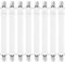 Hanyousheng 8 Stück Bettlakenspanner Verstellbar, (30cm -130cm) Elastische Bettlakenklammern, Elastische Lakenspannermit Metallclip, für Krippe, Bettlaken, Matratze, Sofa, Bügelbrett(Weiß)