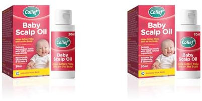 Colief - Baby Scalp Oil - 30ml - Soothing Moisturising Oil for Baby Scalp and Skin - Preventative of Itchy, Flaky, Dry, Damaged Skin and Cradle Cap. (Pack of 2)