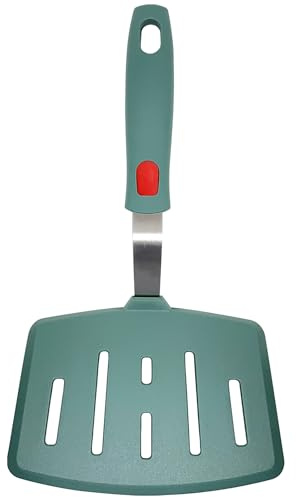 Silicone Spatula Turner, Heat Resistant Pancake Spatula for Non Stick Frying Pan, Wide Slotted Omelette Egg Spatula Fish Spatula Cooking Spatula for Kitchen Use Thin Flexible Spatula Dishwasher Safe