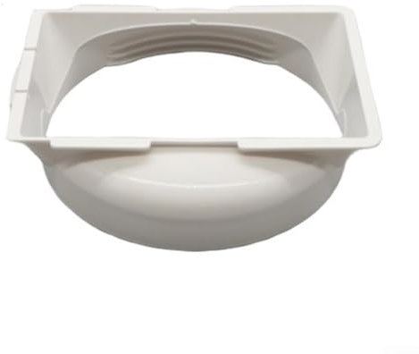 Portable Air Conditioner Exhaust For Chigo Duct Interface Connector Mobile AC Window Vent Hose Adapter Replacement Part Fitting White 15cm Home Office Cooling System(Diameter 15.4cm)