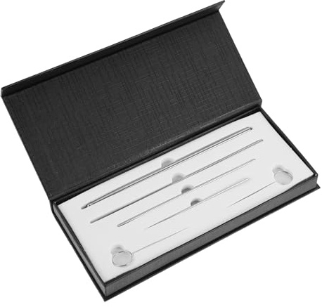 Mobestech De Sexage De Serpent en Acier Inoxydable, Lot De 6 Pièces, Différentes Tailles, Détection Précise, pour Reptiles Et Fournitures Reptiles, Usage Vétérinaire Et Soins Animaux