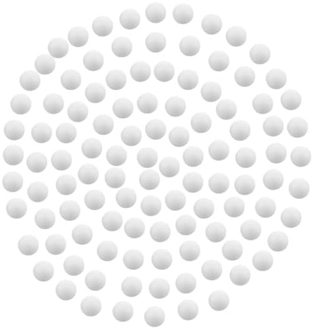 Milisten Perles de Remplissage Mousse Epp 10-12 Mm 250 G Blanc Rembourrage Doux pour Pouf Canapé Loisirs Créatifs et Maison