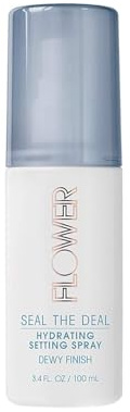 FLOWER BEAUTY By Drew Barrymore Seal The Deal Setting Spray - Hydrating and Flawless Finish for All Day Face Makeup - Sweat-Proof + Rub-Resistant - Matte + All Day Face Makeup - Cruelty-Free + Vegan