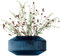 LSA International Rotunda breite Vase H14cm Saphir | 1 Einheit | mundgeblasenes & handgefertigtes Glas | RT10