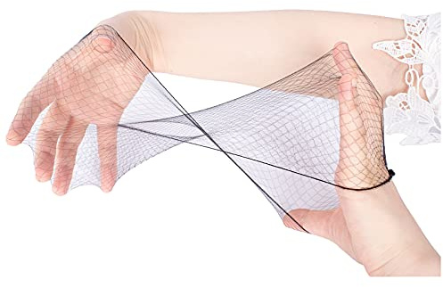 WeKen Black Hair Nets,20 Pcs 28 Elasticity Invisible Elastic Mesh Hairnets for Women Sleeping Hair Bun Making Ballet Dancer Kitchen Food Service Wig Nets 70cm