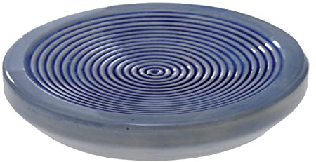 Spirella - Porte Savon en Céramique Élégant et Pratique, Design Mykonos, Idéal pour Salle de Bain, Résistant et Facile à Nettoyer, Taille Unique, Couleur Bleu
