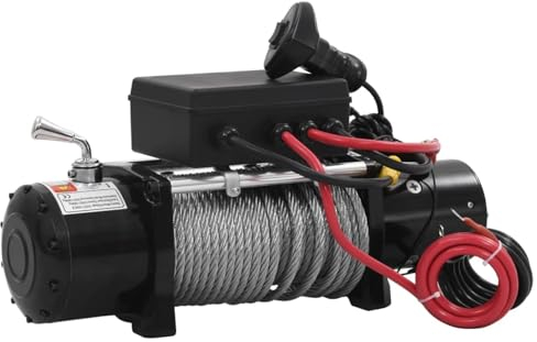 BaraSh Elektrische Seilwinde 12 V 5909 kg Elektrische Hebezeuge Laufkatze Mit Schiene HebebüHne