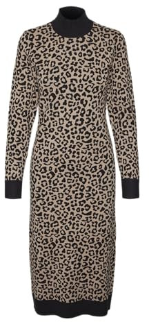 VERO MODA VMARIA Art LS HIGH-Neck Calf Dress GA