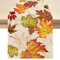 Tischläufer Herbst,Herbstdeko,Weihnachten Halloween Tischdecke,Orange Herbst Dekoration,Ahornblatt Tischdeko,Küche Tisch Decor,für Outdoor Party Christmas Thanksgiving Erntedankfest Hochzeit(33*183cm)