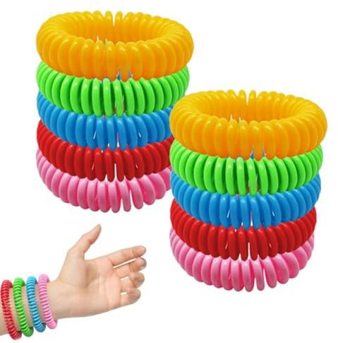 UYVPAER Pulseras Repelentes De Mosquitos, Pulseras Antimosquitos, Repelentes De Mosquitos, Pulsera Mosquitos Antimosquitos Natural No Tóxica, Pulseras Repelentes De Mosquitos, 10 Piezas