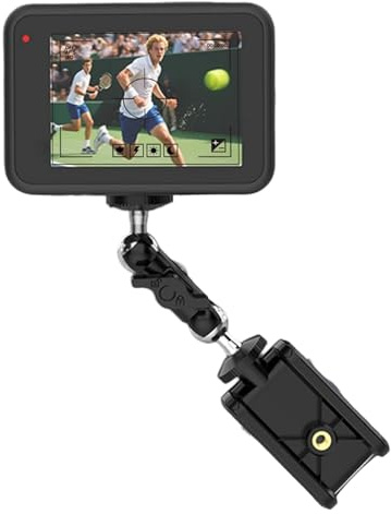Mobiltelefon staketfäste – justerbart inspelningsfäste, stark metallhållare | sporttillbehör för tennis softball baseball, lekplatsinspelningsverktyg, träning av videouppställning för slagspel och
