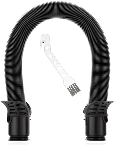 DuraSpares Compatible Shark Hose Replacement Lift Away NV602UK NV612UK NV702UK NZ690UK NZ691UK NZ710UKT NZ780UKT Vacuum 2.5m Stretch Pipe + Hair Removal Tool