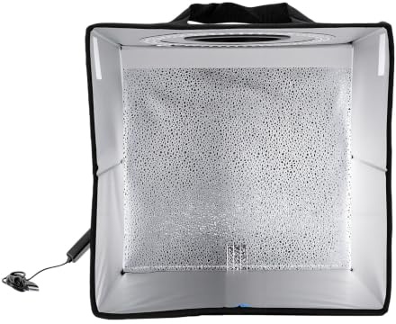 Generic Kit da Studio Professionale Dimmerabile per Scatola Luminosa Fotografica per Esposizione di Prodotti 12x12 Pollici con 6 Fondali e Panno Morbido e Leggero