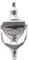 UAP Door Knockers - 6 Victorian Urn Door Knocker For Front Door, Classic Elegant Door Furniture With Universal Fixings Including Self Adhesive (Polished Chrome)