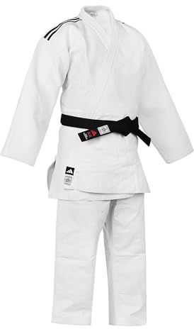 adidas Kimono de Judo Blanc Champion III IJF (Taille : 180-1 - Taille : Polybag)