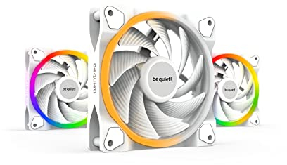 be quiet! Light Wings White 120mm PWM high-speed Triple Pack Gehäuselüfter, weiß, 3er Pack, BL101