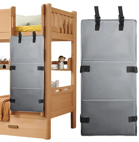 Couverture D'Échelle De Lit Superposé Pour Enfants, Lit Superposé Pliable Protection De L'Échelle, Couvre Échelle Pour Lits Superposés, Échelle Pour Lit Superposé Pour Empêche Enfants D'escalader,Gris