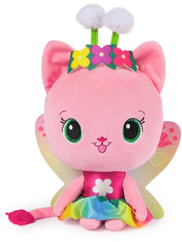 Gabby’s Dollhouse Fairylandia Official Rainbow Light-Up Kitty Fairy Plush, Cat Stuffed Animal, Sensory Toys for Ages 3 and Up.
