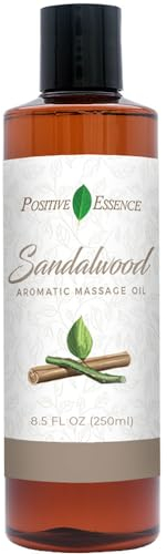Sandelholz Massageöl, Körperöl für die Therapie – entspannendes Massageöl, Natürliche Inhaltsstoffe – Jojoba, Süßmandel, Vitamin E für die Hautpflege