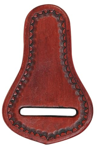 HILASON Western Saddle Repair Leather Latigo Carrier Mahogany