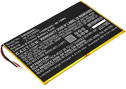 Batería de Repuesto subtel MLP4395B2 Compatible con Autel MaxiSys Pro/MaxiSys MS908 / MaxiSys MS908P Pro Battery 11000mAh Pila Recargable