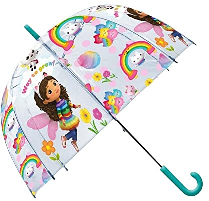 Gabby's Dollhouse Transparent Bell Kids Umbrella