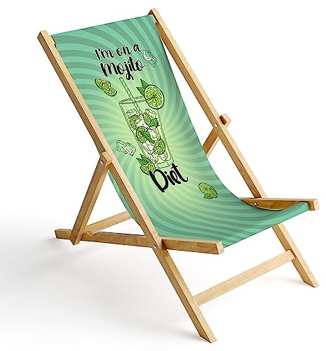 Ferocity däckstol trä hopfällbar solstol trädgård strandstol design mojito diet [119]