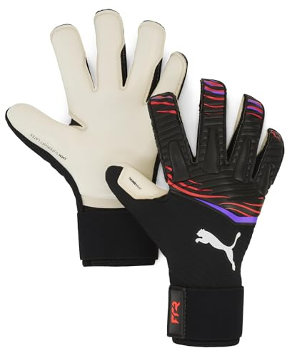 Puma Jungen Future Pro SGC Torwarthandschuhe, Puma Black-Glowing Red-Purple Glimmer, 9
