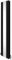 Oval Panel Radiator with Mirror 1800mm x 380mm & TRV Chrome Valves Designer Double Column Vertical Black Carbon Steel Wall Mounted Kitchen Living Room Cleaning Brush Fixing Kit & Brackets